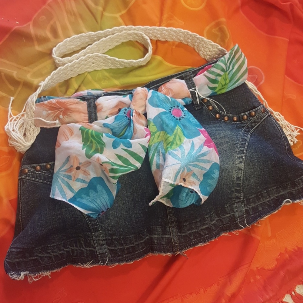 Fab jean skirt bag